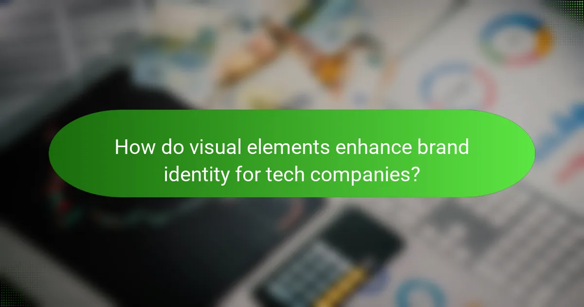 How do visual elements enhance brand identity for tech companies?